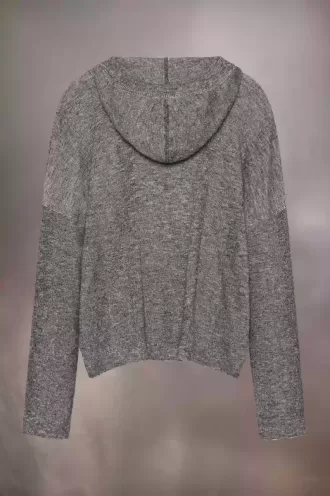 Sommerlicher Kinnstrick-Hoodie Sommerlicher Kinnstrick-Hoodie