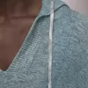 Sommerlicher Kinnstrick-Hoodie