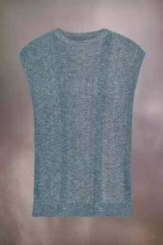 Sommerliches Kinnstrick-Tanktop