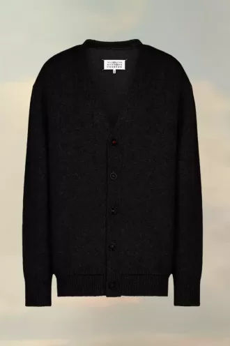 Strickjacke mit Ellenbogenpatches