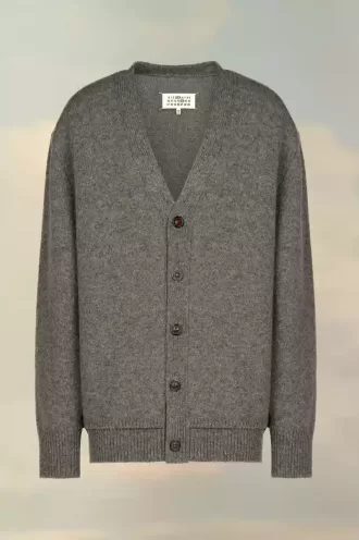 Strickjacke mit Ellenbogenpatches