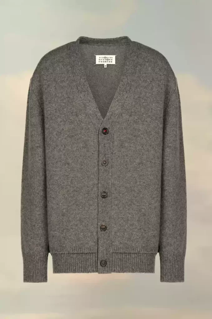 Strickjacke mit Ellenbogenpatches Strickjacke mit Ellenbogenpatches