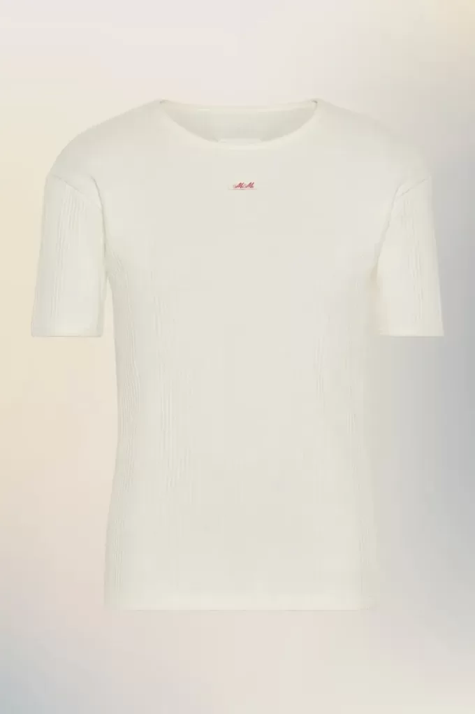 T-Shirt aus gerippter Baumwolle T-Shirt aus gerippter Baumwolle