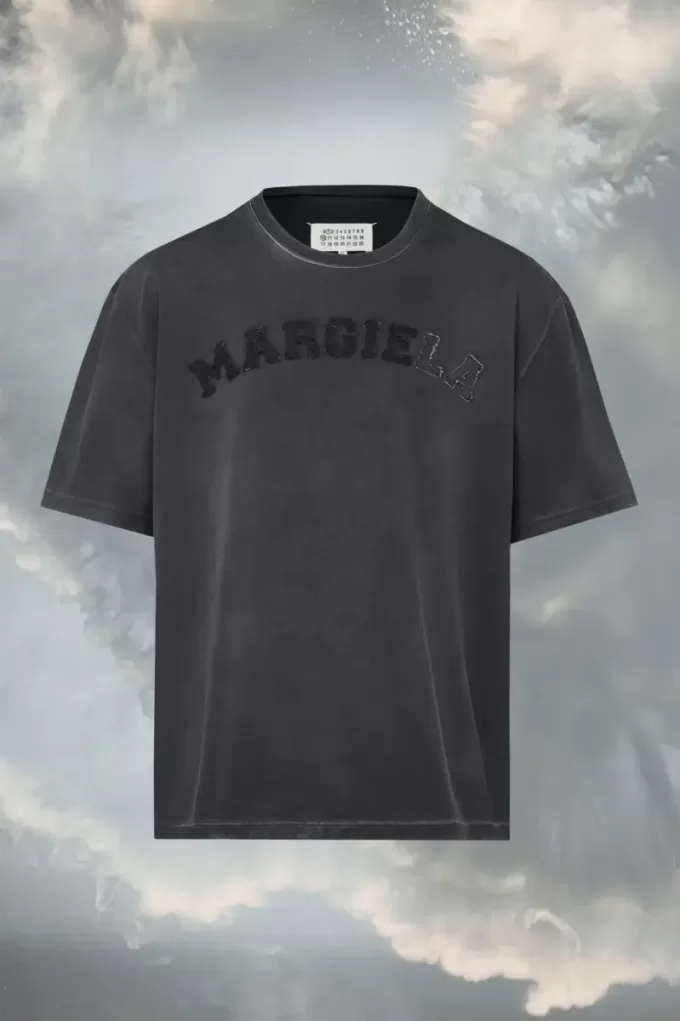 T-Shirt aus schwerem Jersey mit Logo T-Shirt aus schwerem Jersey mit Logo