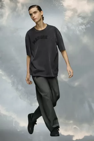 T-Shirt aus schwerem Jersey mit Logo