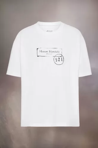 T-Shirt mit 520-Stempel-Print T-Shirt mit 520-Stempel-Print