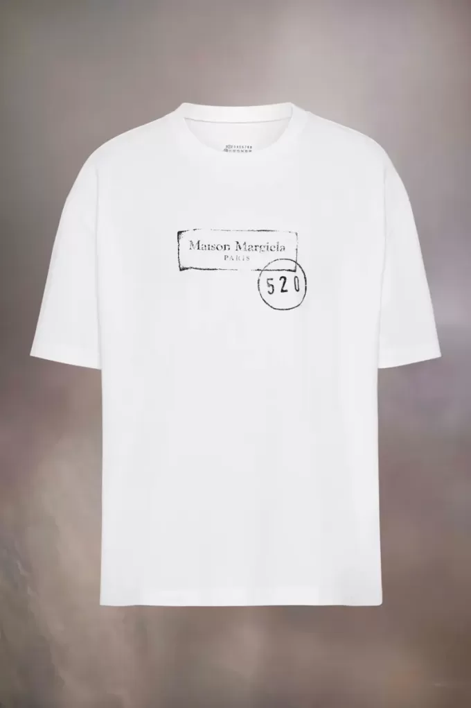 T-Shirt mit 520-Stempel-Print T-Shirt mit 520-Stempel-Print