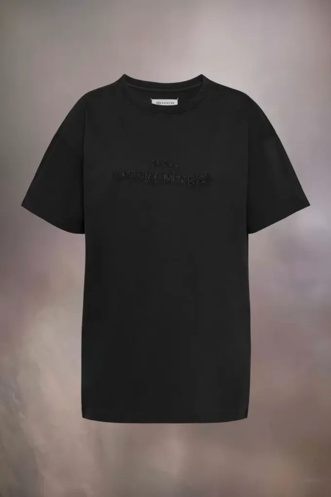 T-Shirt mit gesticktem Logo T-Shirt mit gesticktem Logo