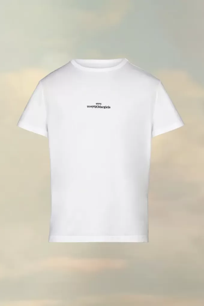 T-Shirt mit verzerrtem Logo T-Shirt mit verzerrtem Logo