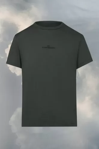 T-Shirt mit verzerrtem Logo