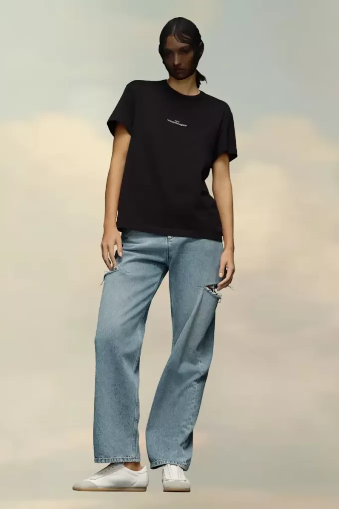 T-Shirt mit verzerrtem Logo T-Shirt mit verzerrtem Logo
