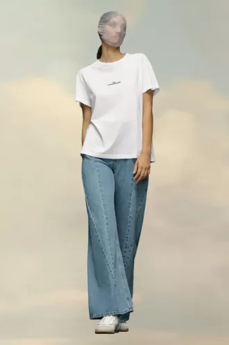 T-Shirt mit verzerrtem Logo T-Shirt mit verzerrtem Logo