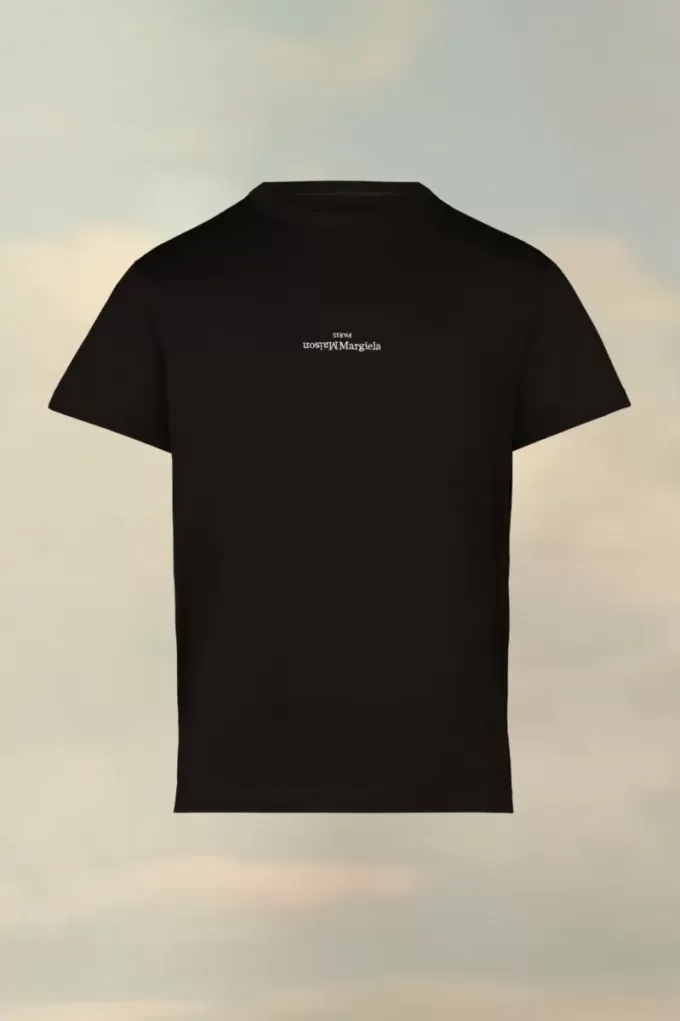 T-Shirt mit verzerrtem Logo T-Shirt mit verzerrtem Logo