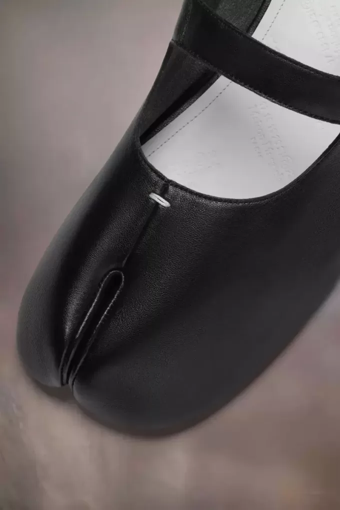 Tabi-Ballerinas aus Kalbsleder Tabi-Ballerinas aus Kalbsleder