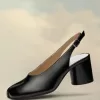 Tabi Leder-Slingback-Schuhe
