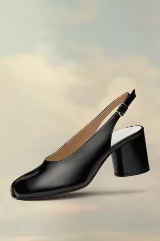 Tabi Leder-Slingback-Schuhe Tabi Leder-Slingback-Schuhe