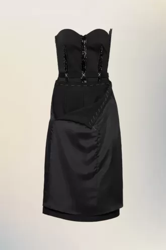 Trägerloses Midikleid Trägerloses Midikleid