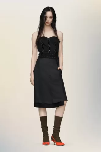 Trägerloses Midikleid Trägerloses Midikleid