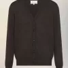Wollcardigan mit Ellenbogenpatch Wollcardigan mit Ellenbogenpatch