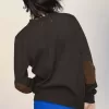 Wollcardigan mit Ellenbogenpatch Wollcardigan mit Ellenbogenpatch