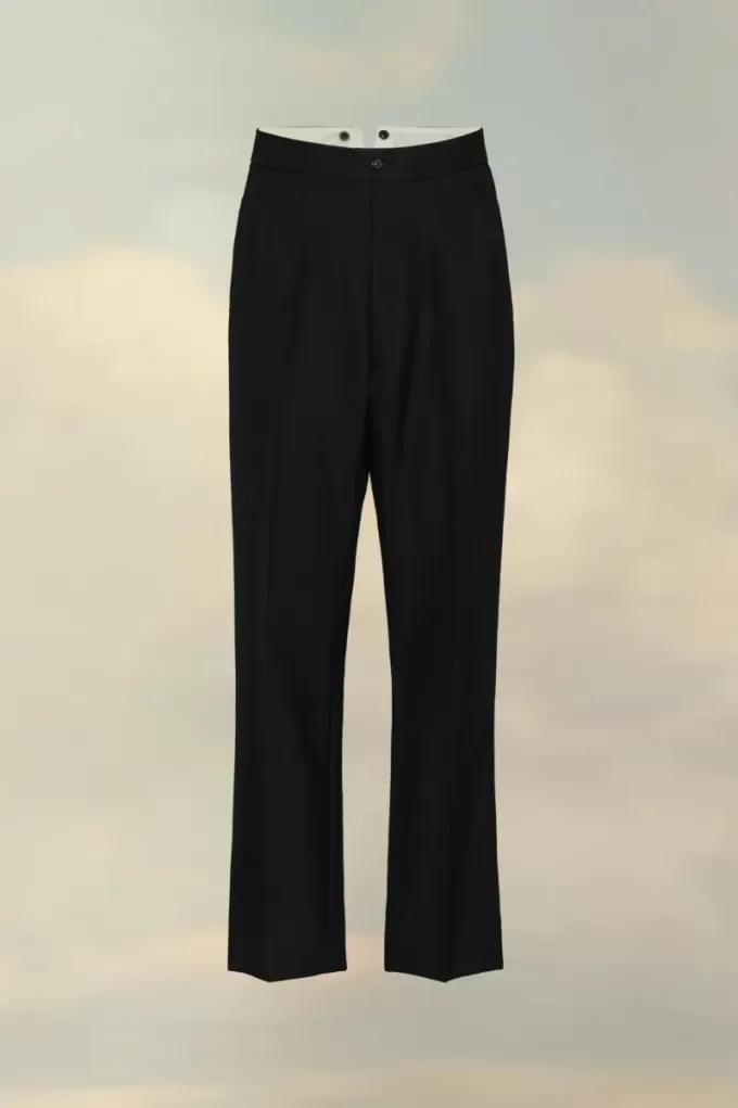 Wollhose mit Fischgrätenmuster Wollhose mit Fischgrätenmuster