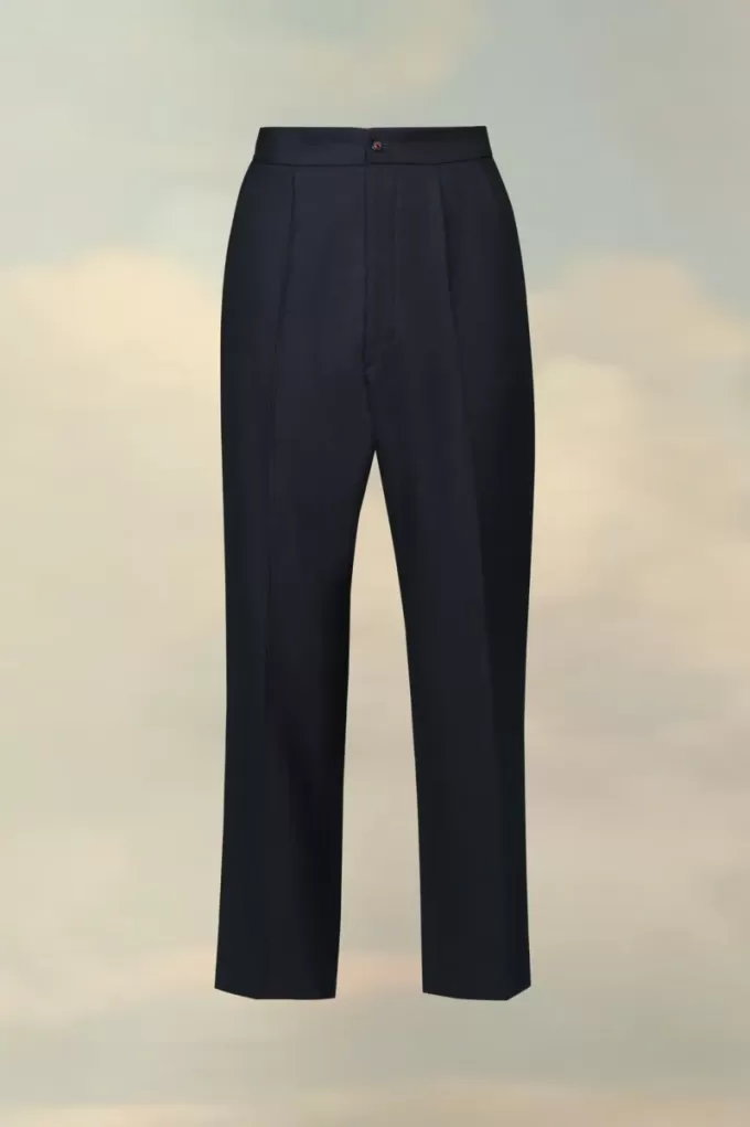 Wollhose mit Fischgrätenmuster Wollhose mit Fischgrätenmuster