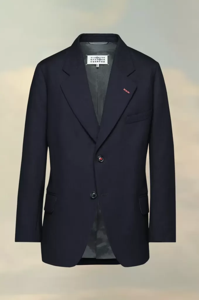 Wolljacke mit Fischgrätenmuster Wolljacke mit Fischgrätenmuster