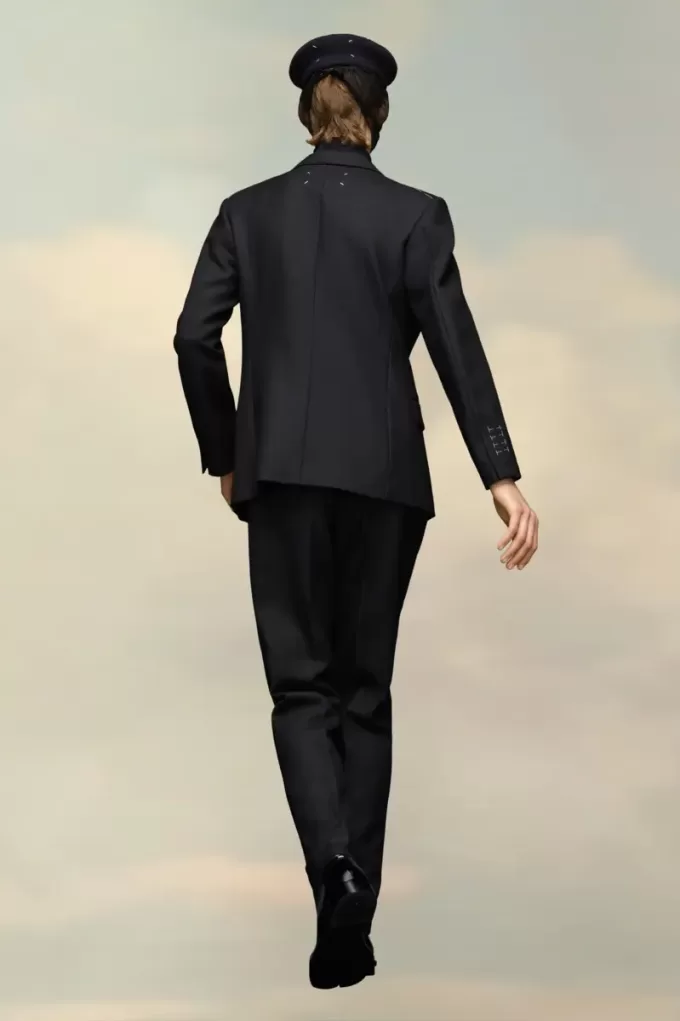 Wolljacke mit Fischgrätenmuster Wolljacke mit Fischgrätenmuster